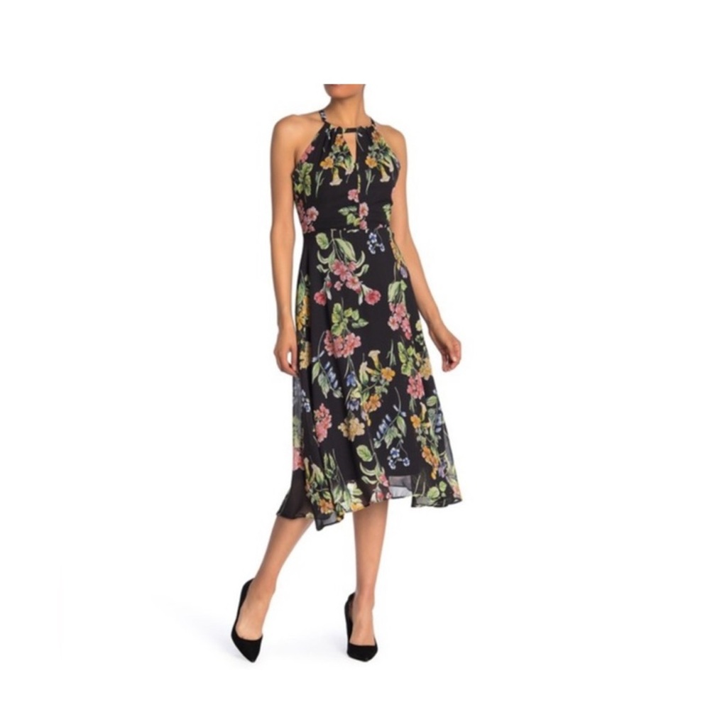 Nicole miller sleeveless floral print dress. Size S